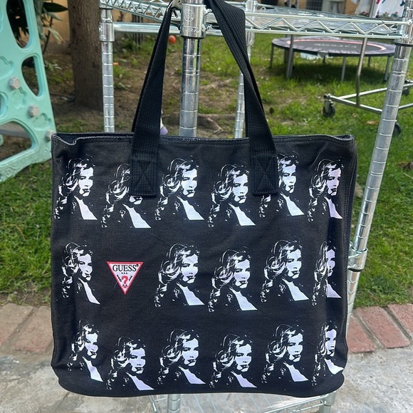 New GUESS Black Vintage Women’s Tote Bag - Picture 1 of 4